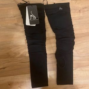 NWT black leg warmers